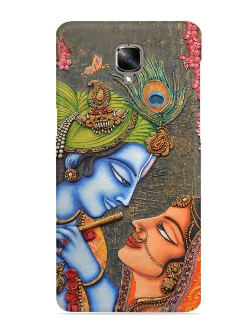 Lord Radha Krishna Flute Art Snap Case for Oneplus 3 Zapvi