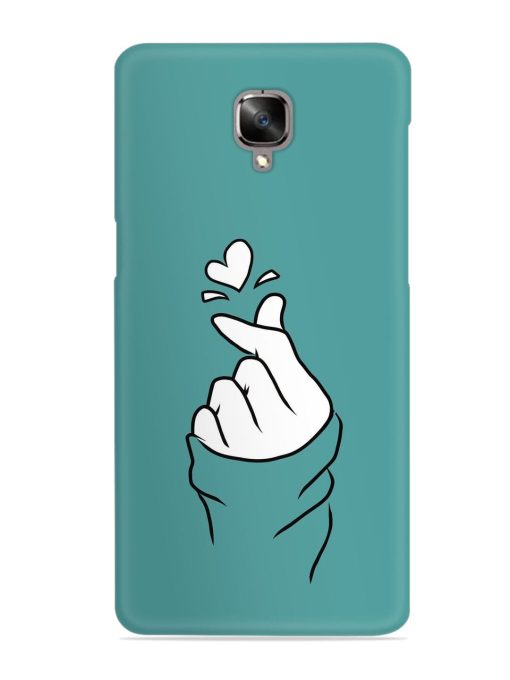 Korean Heart Sign Art Snap Case for Oneplus 3 Zapvi