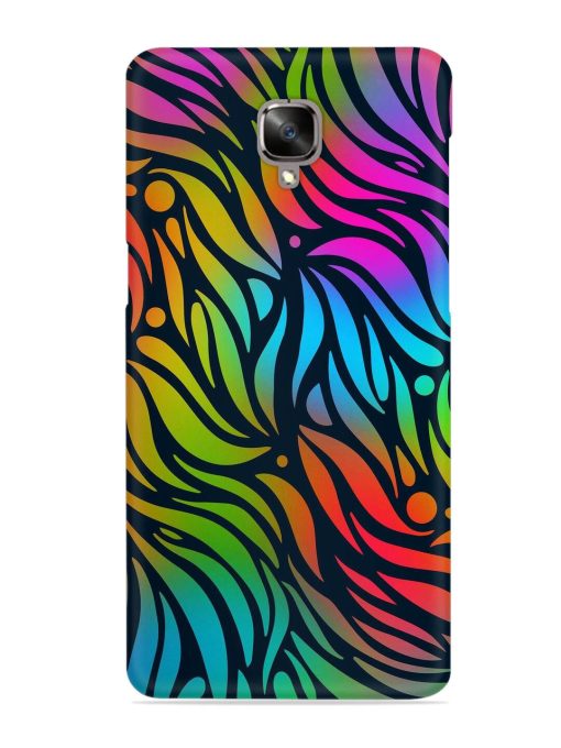 Abstract Leaf Design Snap Case for Oneplus 3 Zapvi