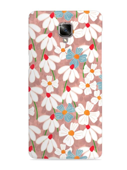 Abstract Petal Flowers Snap Case for Oneplus 3 Zapvi