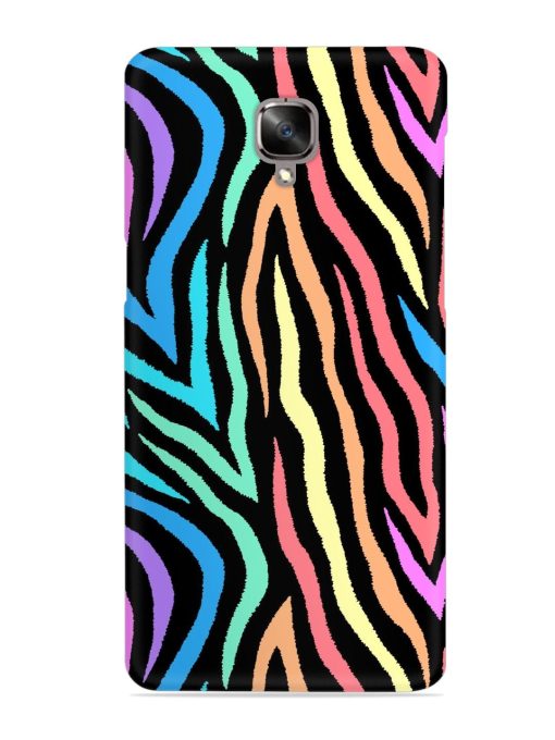 Colorful Abstract Zebra Snap Case for Oneplus 3