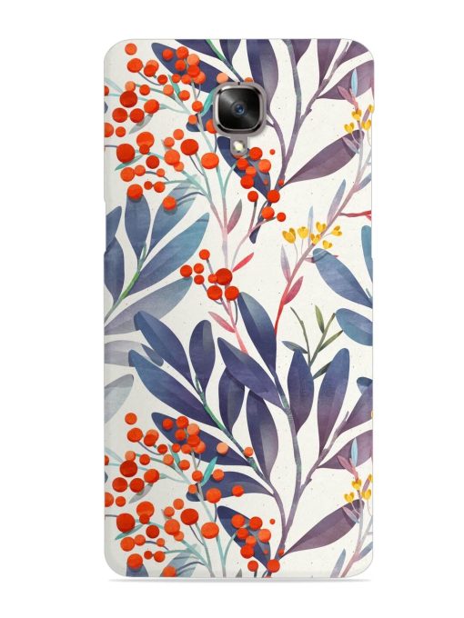 Seamless Floral Pattern Snap Case for Oneplus 3 Zapvi