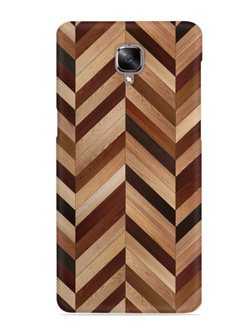 Seamless Wood Parquet Snap Case for Oneplus 3 Zapvi