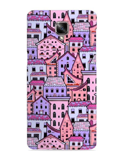 Seamless Pattern Houses Snap Case for Oneplus 3 Zapvi