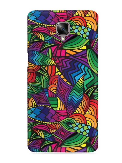 Abstract Multicolor Seamless Snap Case for Oneplus 3 Zapvi