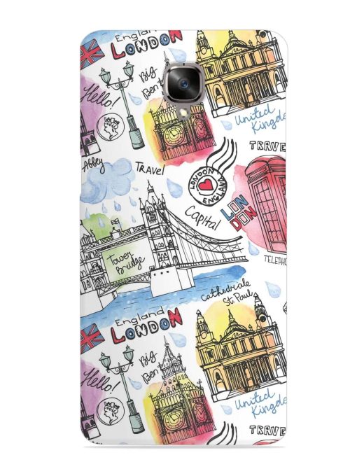 Vector London Landmark Snap Case for Oneplus 3 Zapvi