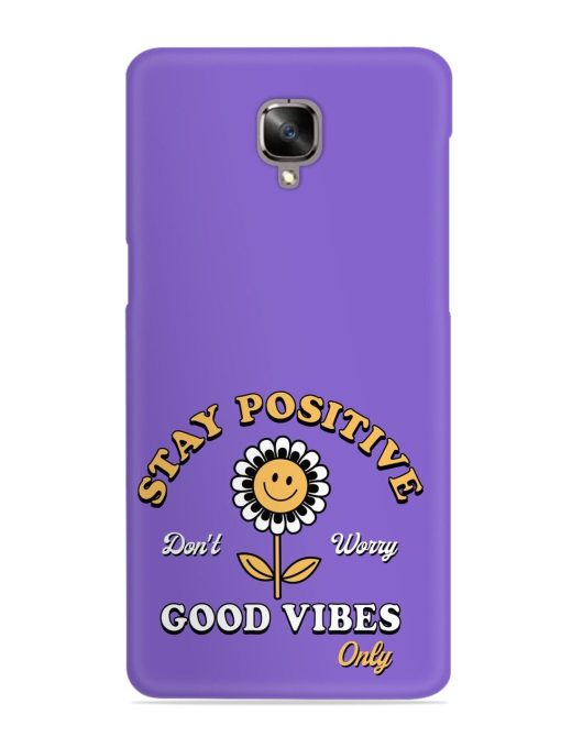 Retro Positive Flower Snap Case for Oneplus 3 Zapvi