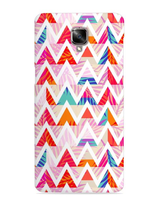 Abstract Triangle Background Snap Case for Oneplus 3 Zapvi