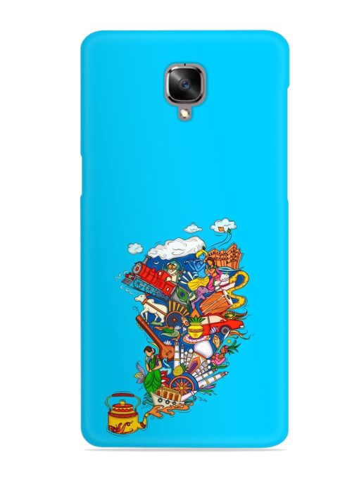 Vector Design Indian Snap Case for Oneplus 3 Zapvi