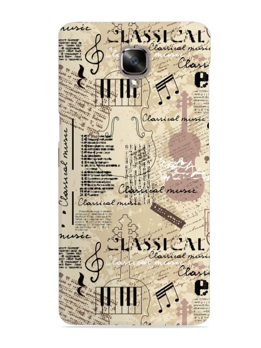 Classical Music Lpattern Snap Case for Oneplus 3 Zapvi