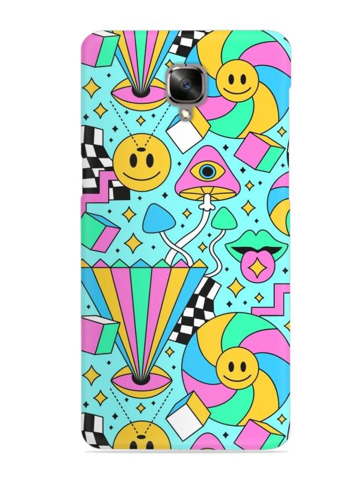 Trippy Rainbow 60S Snap Case for Oneplus 3 Zapvi