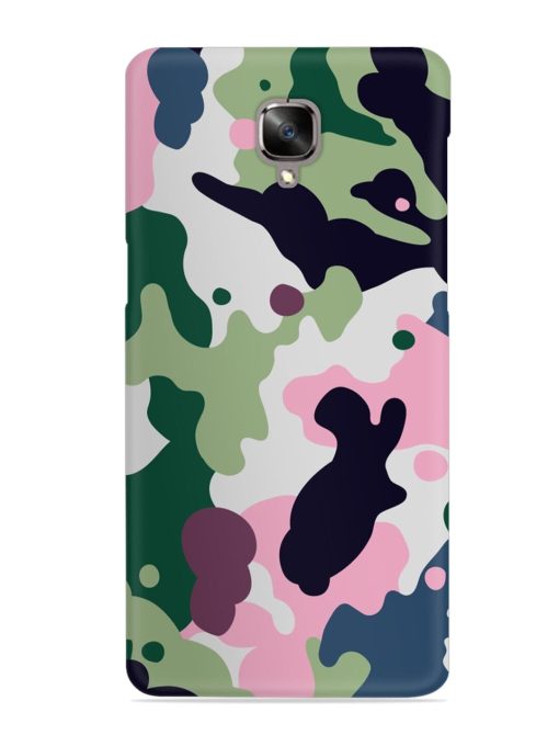 Seamless Funky Camouflage Snap Case for Oneplus 3 Zapvi