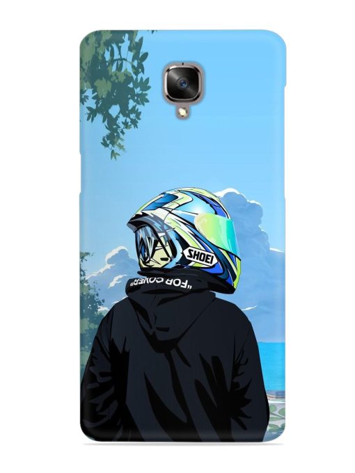 Rider With Helmet Snap Case for Oneplus 3