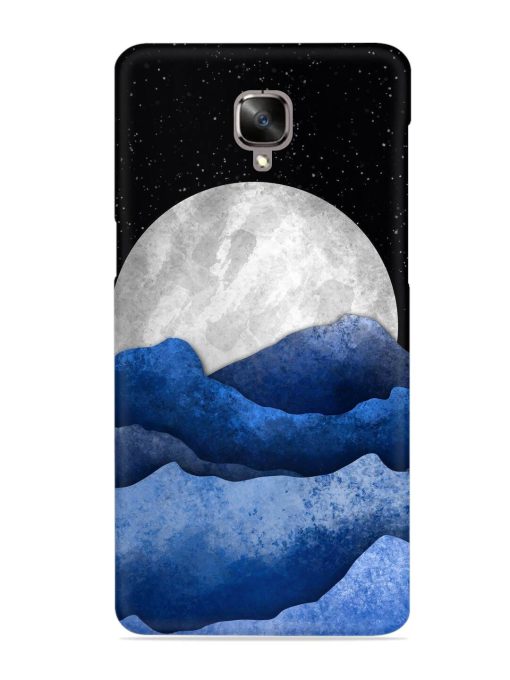 Full Moon Mountain Vector Snap Case for Oneplus 3 Zapvi