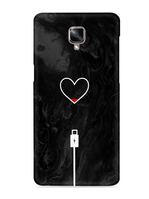 Heart Charging Vector Snap Case for Oneplus 3 Zapvi