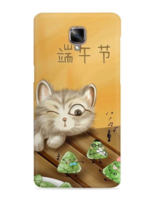 Cat Scorpion Dancing Snap Case for Oneplus 3 Zapvi