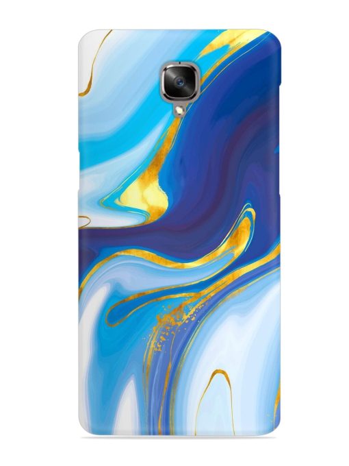 Watercolor Background With Golden Foil Snap Case for Oneplus 3T Zapvi