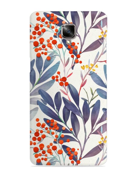 Seamless Floral Pattern Snap Case for Oneplus 3T Zapvi