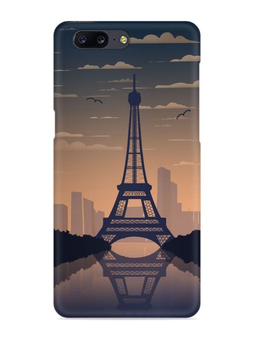 France Paris Eiffel Tower Gradient Snap Case for Oneplus 5 Zapvi