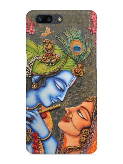 Lord Radha Krishna Flute Art Snap Case for Oneplus 5 Zapvi