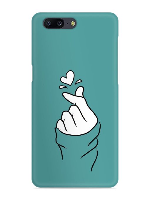 Korean Heart Sign Art Snap Case for Oneplus 5 Zapvi