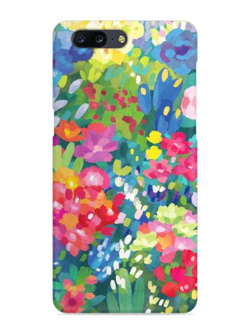 Watercolor Flower Art Snap Case for Oneplus 5 Zapvi