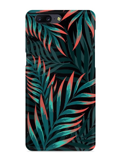 Green Leaf Art Snap Case for Oneplus 5 Zapvi