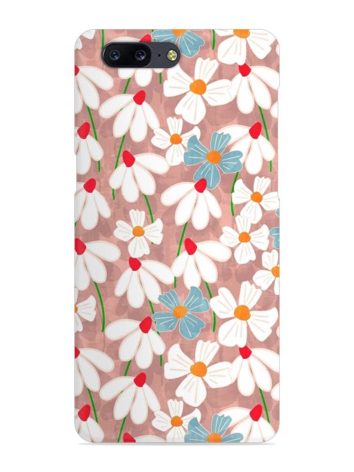 Abstract Petal Flowers Snap Case for Oneplus 5 Zapvi