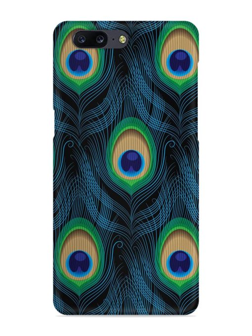 Seamless Pattern Peacock Snap Case for Oneplus 5 Zapvi