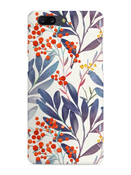 Seamless Floral Pattern Snap Case for Oneplus 5 Zapvi