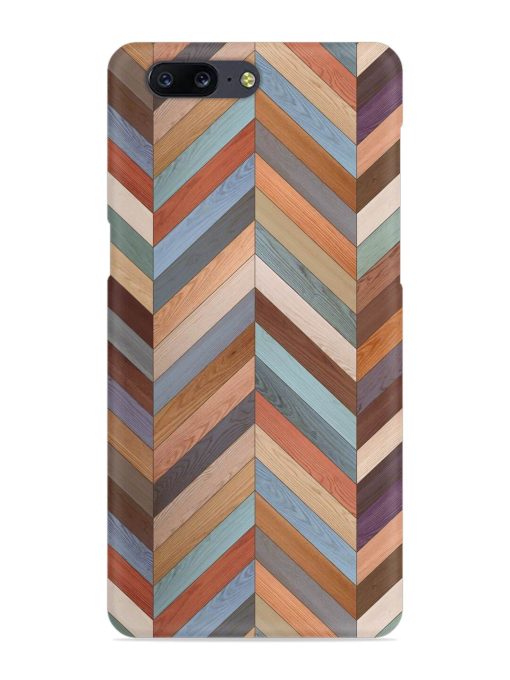 Seamless Wood Parquet Snap Case for Oneplus 5