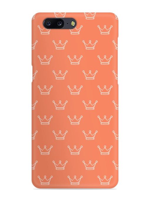 Hand Drawn Crown Snap Case for Oneplus 5 Zapvi