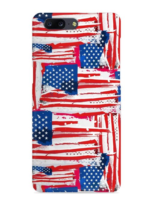 Usa Flag Seamless Snap Case for Oneplus 5 Zapvi