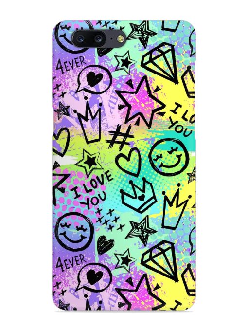 Bright Seamless Pattern Snap Case for Oneplus 5 Zapvi