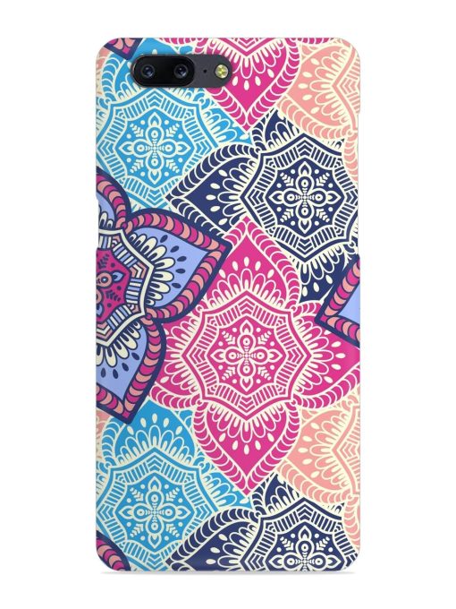 Ethnic Floral Seamless Snap Case for Oneplus 5 Zapvi