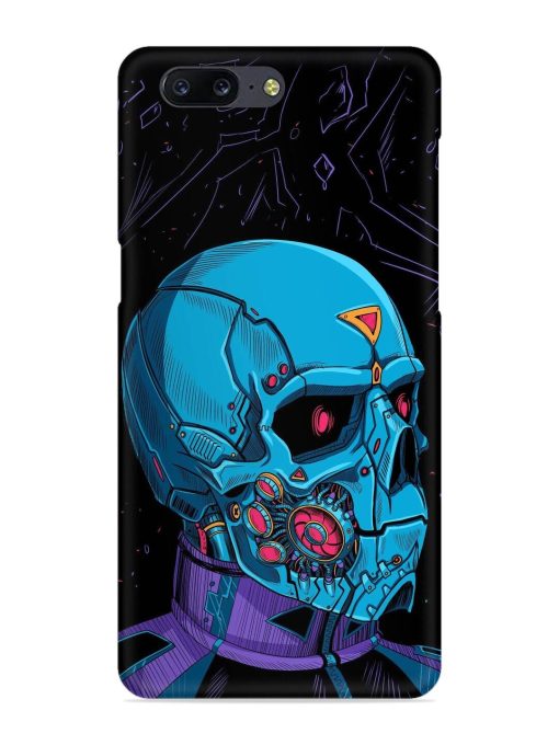 Skull Robo Vector Snap Case for Oneplus 5 Zapvi