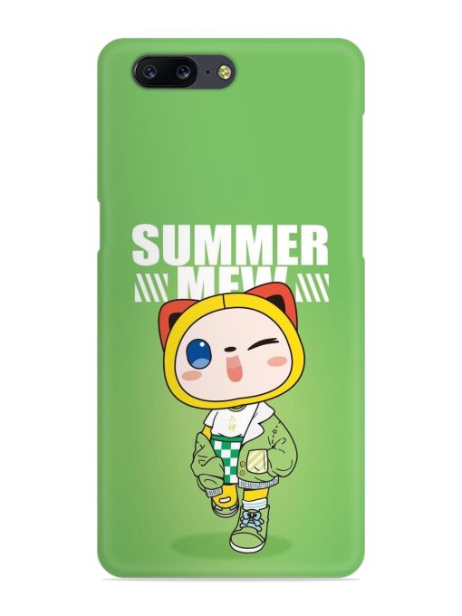 Summer Mew Snap Case for Oneplus 5 Zapvi