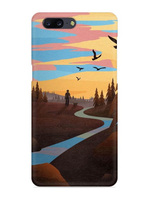 Natural Landscape Art Snap Case for Oneplus 5 Zapvi