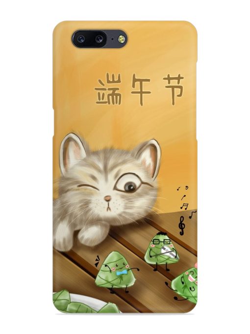 Cat Scorpion Dancing Snap Case for Oneplus 5 Zapvi