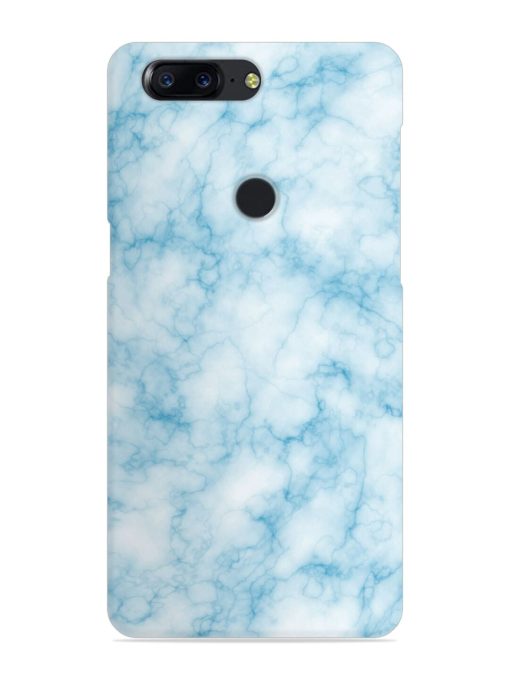 Blue White Natural Marble Snap Case for Oneplus 5T Zapvi