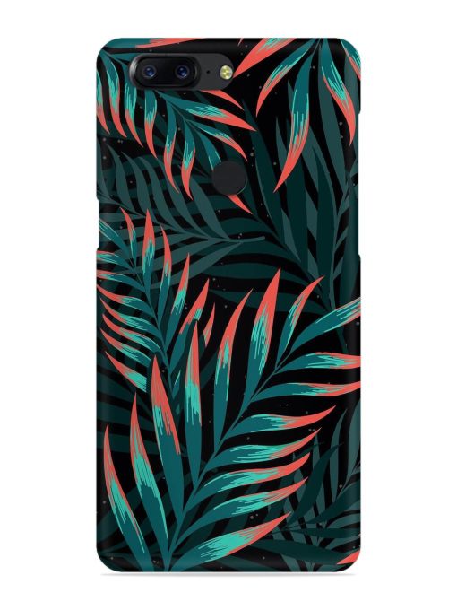 Green Leaf Art Snap Case for Oneplus 5T Zapvi