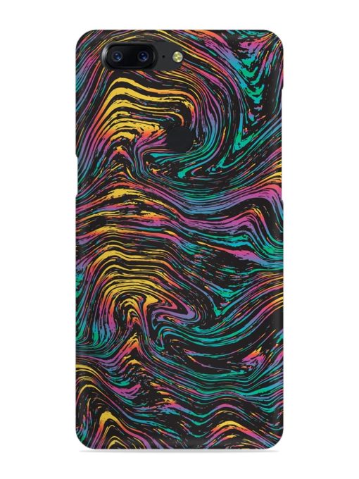 Abstract Liquid Colors Snap Case for Oneplus 5T Zapvi