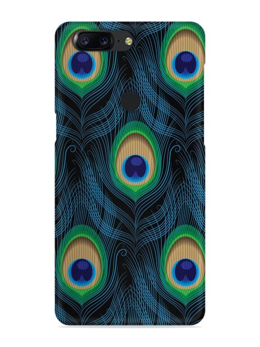 Seamless Pattern Peacock Snap Case for Oneplus 5T Zapvi