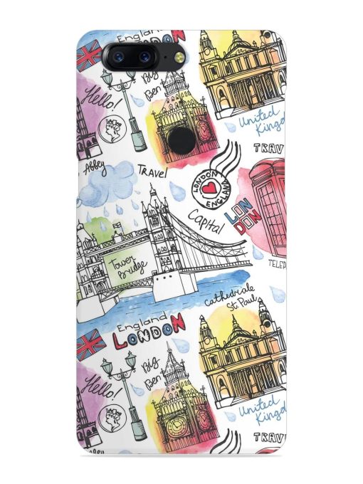 Vector London Landmark Snap Case for Oneplus 5T Zapvi