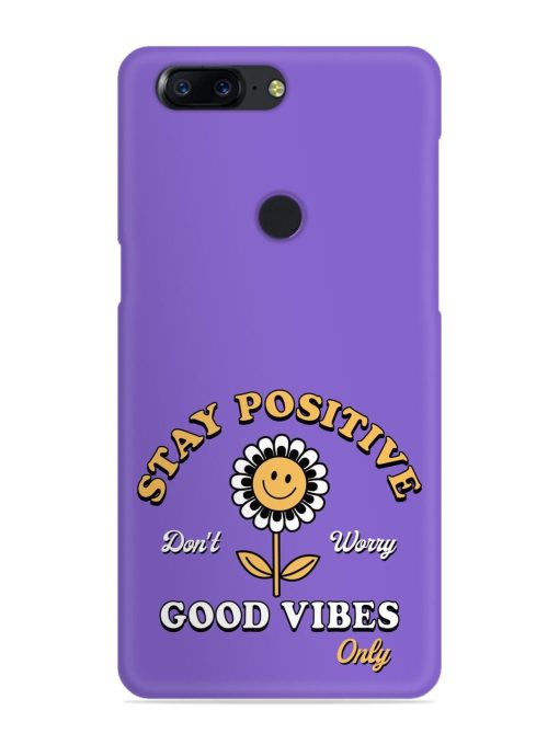 Retro Positive Flower Snap Case for Oneplus 5T Zapvi