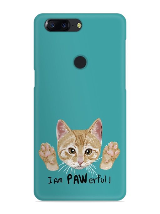 Typography Slogan Cat Snap Case for Oneplus 5T