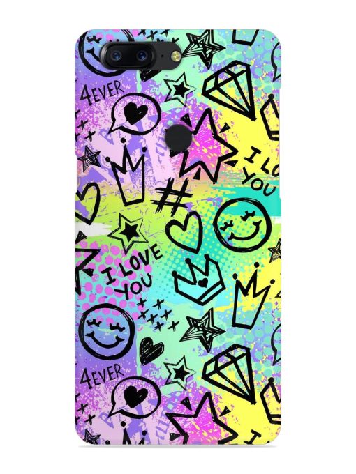 Bright Seamless Pattern Snap Case for Oneplus 5T