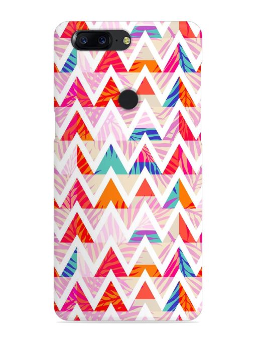 Abstract Triangle Background Snap Case for Oneplus 5T Zapvi