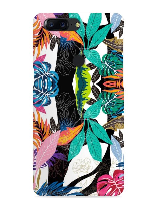 Floral Pattern Bright Snap Case for Oneplus 5T Zapvi