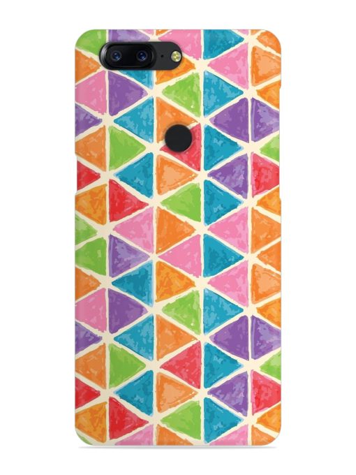 Seamless Colorful Isometric Snap Case for Oneplus 5T Zapvi